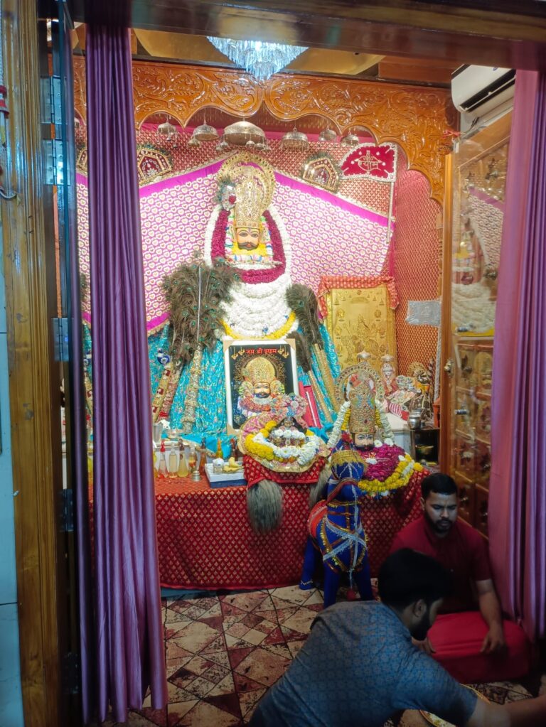 श्याम बगीची मंदिर में स्वागत समारोह