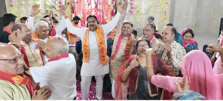 अग्रोहा धाम में 400 मीटर लंबी गुफा में माता दुर्गा जी का भव्य मंदिर बना हुआ है- बजरंग गर्ग