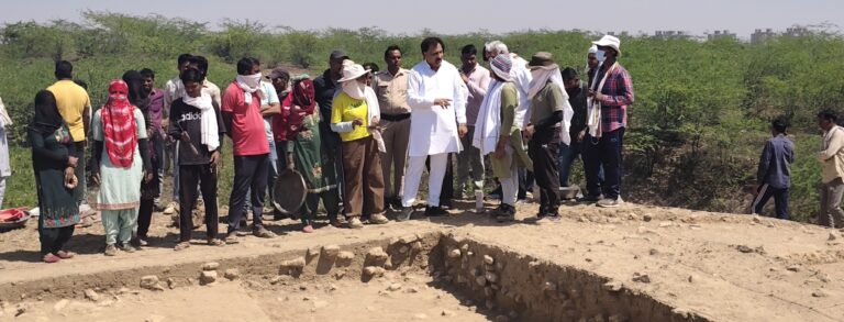 प्राकृतिक आपदा के कारण महाराजा अग्रसेन जी महल दब गया था और इस टीलें की खुदाई में महाराजा अग्रसेन जी का खजाना मिल सकता है- बजरंग गर्ग