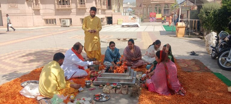 धूमधाम से मनाया कंजक पूजन व रामनवमी पर्व