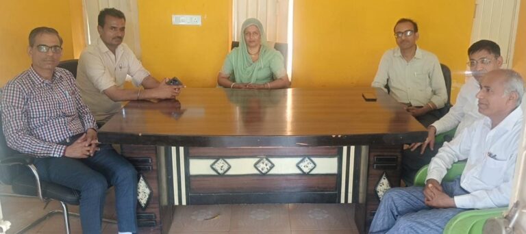 विद्यालयों में नामांकन बढ़ाने के लिए डाइट ने की ग्राम पंचायतों के साथ बैठक