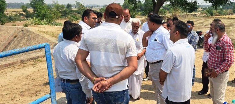एसडीएम ने घग्घर का किया दौरा