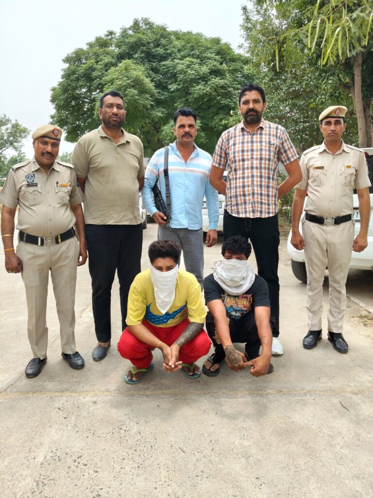 मोबाइल चोरी की वारदात को सुलझाते हुए दो को काबू किया