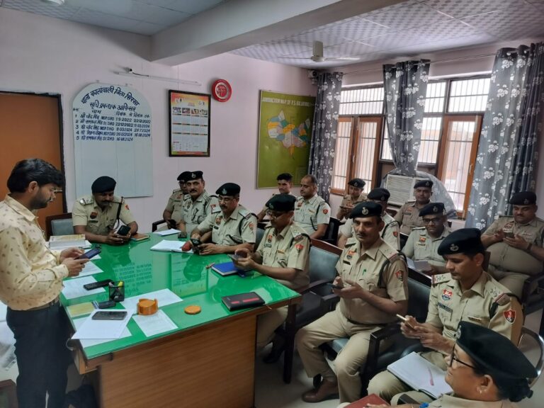 कालांवाली में पुलिसकर्मियों को ई-डार एप्प का दिया प्रशिक्षण