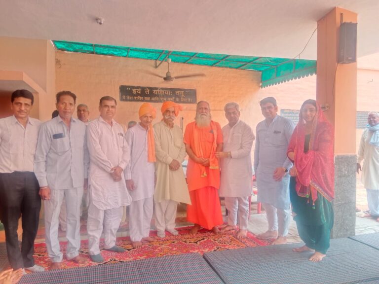 आर्य समाज मंदिर में मासिक सत्संग आयोजित