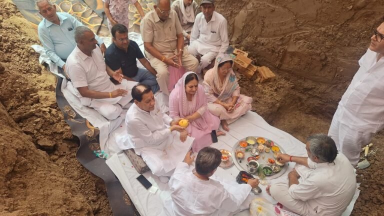 श्री बाला जी महाराज के भव्य मंदिर का भूमिपूजन