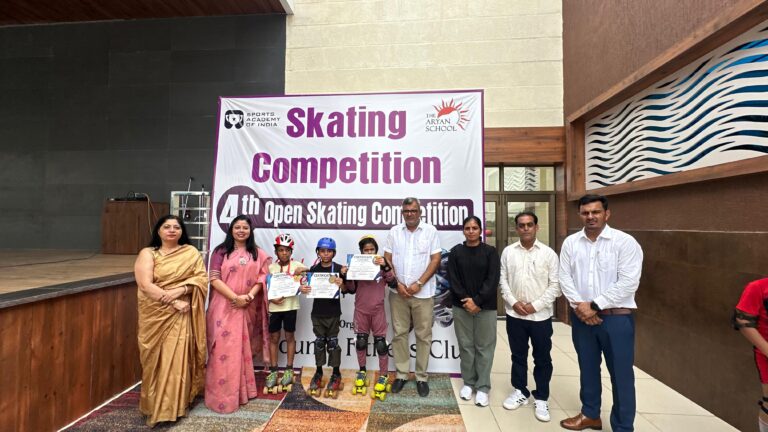 जिलेभर के स्कूलों ने की ओपन स्केटिंग प्रतियोगिता में प्रतिभागिता