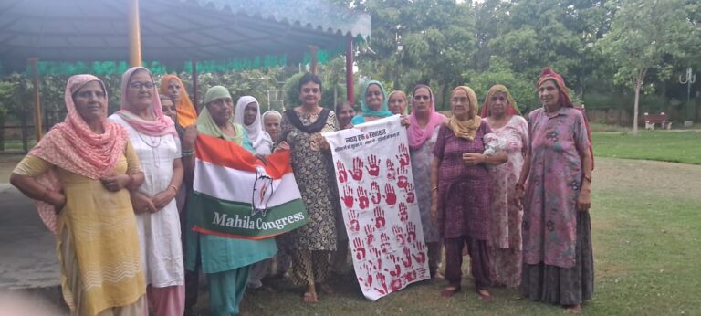 महिलाओं को सुरक्षा दे पाने में भाजपा विफल : कांग्रेस महिला जिलाध्यक्ष कृष्णा फौगाट
