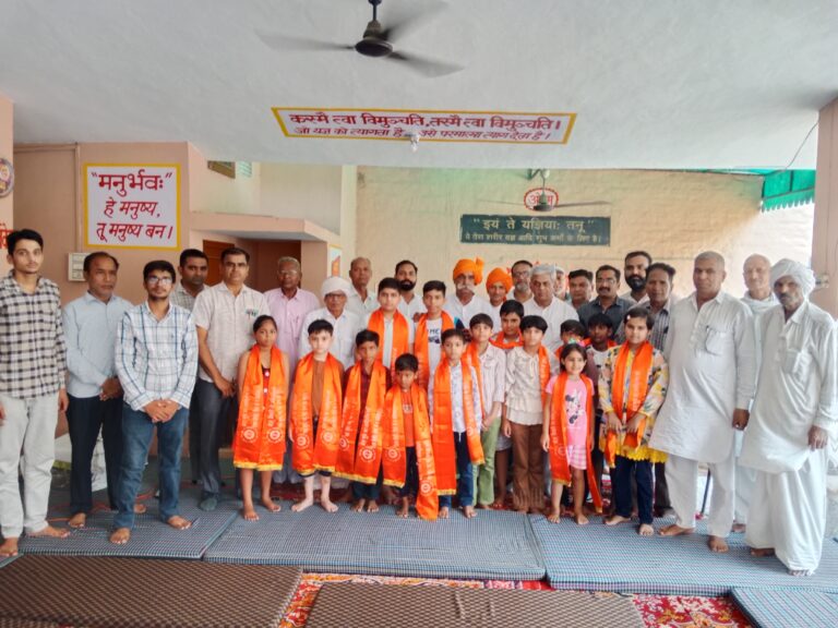 आर्य समाज मंदिर में मासिक सत्संग आयोजित