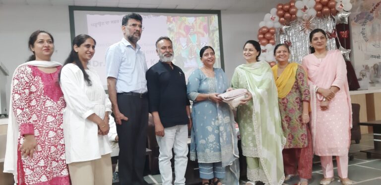जीएनसी में डॉक्टर हरविंदर कौर की सेवानिवृत्ति के उपलक्ष में विदाई समारोह का आयोजन
