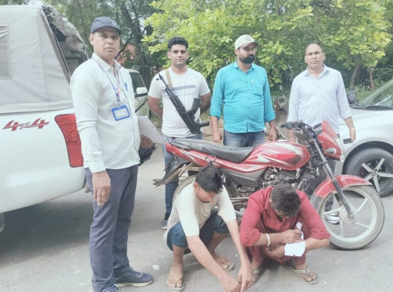 119 ग्राम अफीम सहित दो नशा तस्करों को किया काबू।