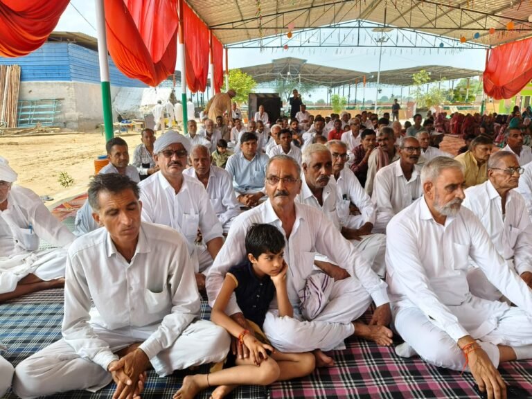 श्री कृष्ण प्रणामी गौशाला, गीगोरानी में ठाकुर जी की मूर्ति का अनावरण
