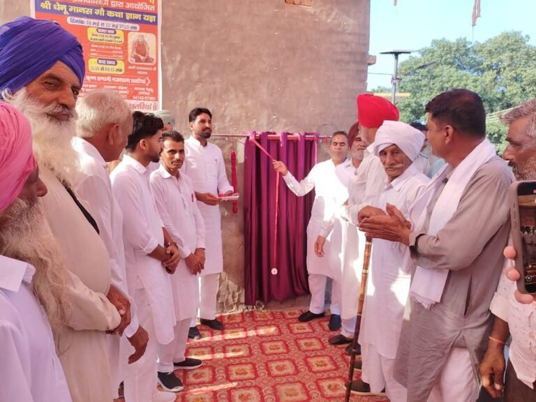 कालांवाली के विधायक शीशपाल केहरवाला ने  सहारणी में जिम हाल व सुबाखेडा़ में आई. पी. बी. गली का किया उद्घाटन