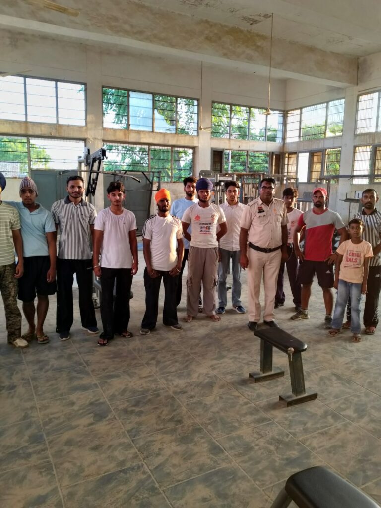 स्पोर्टस एसपीओ ने खेल मैदानों में पहुंचकर बढ़ाया युवाओं का होंसला