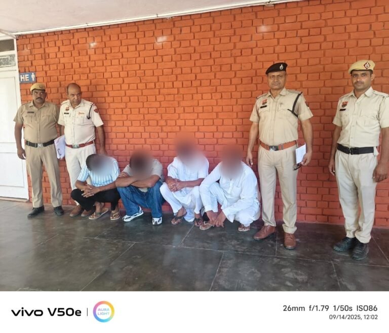 जान से मारने की धमकी देने के मामले में चार आरोपियों को किया काबू