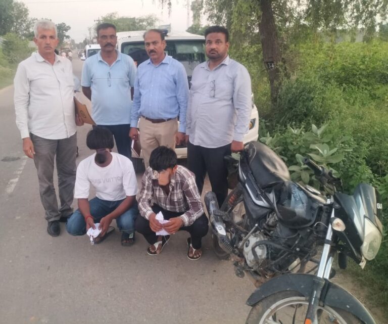 गांव शहीदावाली, फतेहाबाद के पास कार्यवाही करते हुए हरियाणा एनसीबी ने 27.83 ग्राम हैरोइन सहित दो नशा तस्करो को किया गिरफ्तार।