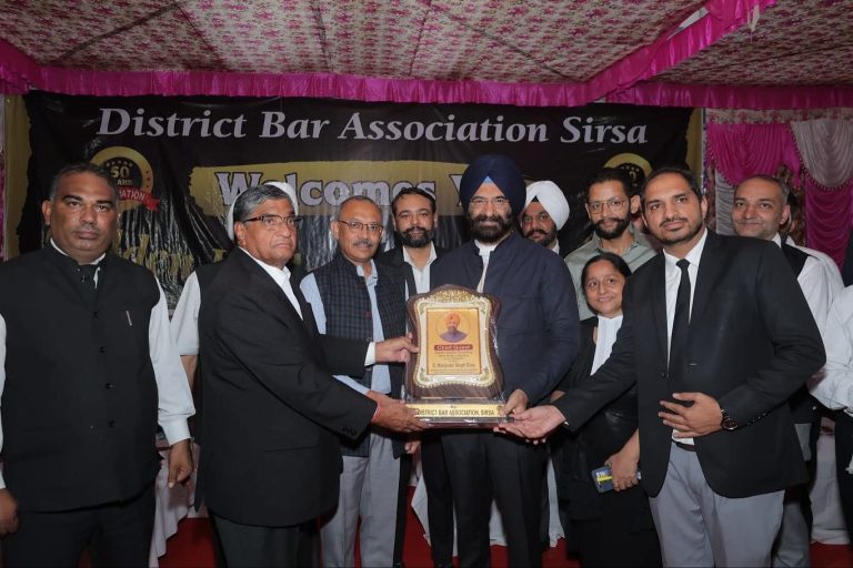 बार एसोसिएशन के गोल्डन जुबली कार्यक्रम में पहुंचे कैबिनेट मंत्री मनजिंद्र सिंह सिरसा