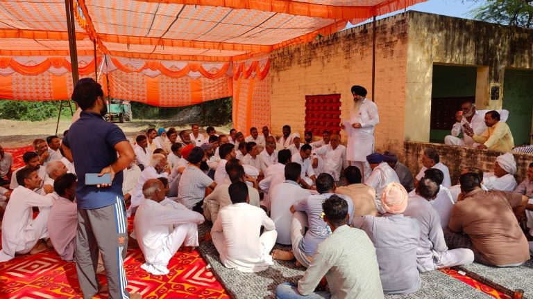 फूट डालो राज करो की नीति से चौटाला नहर के ग्रामीणों को आपस में लड़वाने का काम करवा रहे हैं हरियाणा सरकार व नहरी विभाग: लखविंदर सिंह औलख