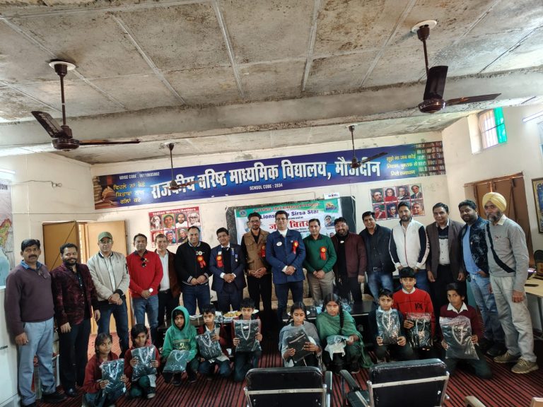 लायंस क्लब सिरसा स्टार ने स्कूल में भेंट किया वाटर कूलर