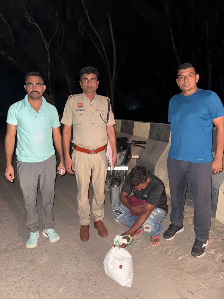 एक किलो डोडा चूरा पोस्त बरामद, बाइक सवार युवक काबू ।