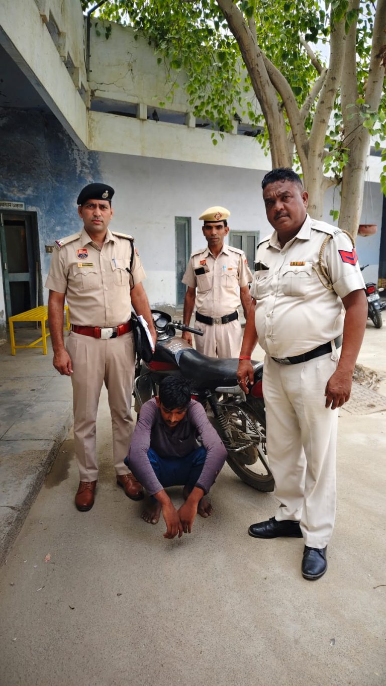 महिला के कानों से सोने की बालियां छीना-झपटी करने वाला गिरोह का पर्दाफाश,एक काबू । 