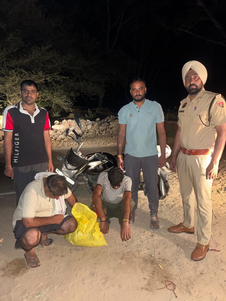 5 किलो 556 ग्राम डोडा चूरा पोस्त सहित,बाइक सवार दो लोग काबू ।