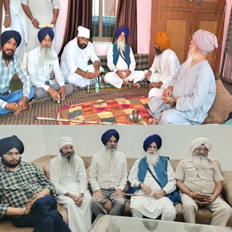 जगदीश सिंह झींडा ने संत बाबा दर्शन सिंह से की मुलाकात